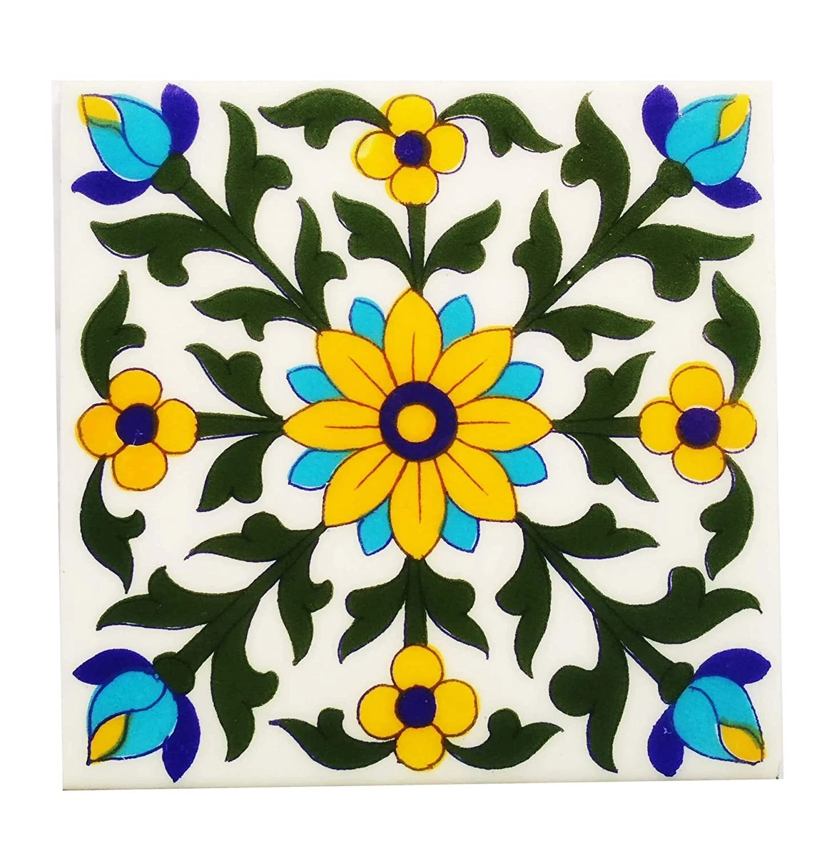 6 X Decorative Ceramic Tile Shelly Lighting