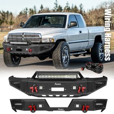 Offroad Steel Frontrear Bumper Wlights For 1994-2002 Dodge Ram 1500 2500 3500 Offroad Steel Frontrear Bumper Wlights For 1994-2002 Dodge Ram 1500 2500 3500