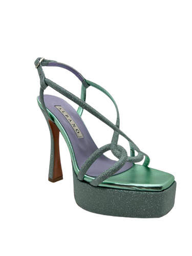 Sandalo elegante da donna Albano 3228, glitter menta, numero 37, nuovo - Foto 3 di 5