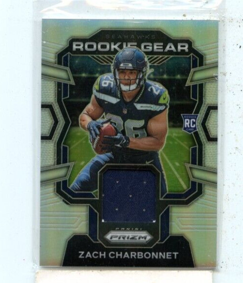 ZACH CHARBONNET 2023 Panini Prizm Rookie Gear Silver Relic #rg-zc