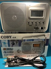 COBY CX-39 Portable Alarm Radio w/ Display, AM/FM/SW1/SW2