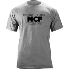 Original MacDill Air Force Base Coordinates Veteran T-Shirt