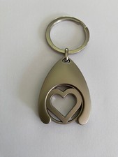 Schlüsselanhänger Chip Einkaufswagenchip Herz