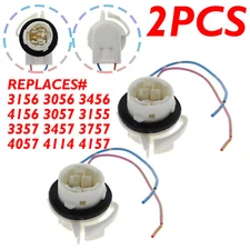 For GM Light Socket 2-Wire Harness for 4156 3156 Bulbs Replacement | PACK of 2