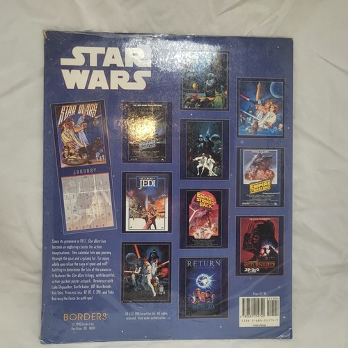 1997 Star Wars Calendars Poster Art 11-1/2 x 14 New Sealed 20th Anniversary - Picture 3 of 8