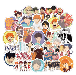 haikyu anime stickers 50 pcs ebay