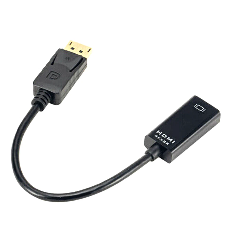 D35 DisplayPort auf HDMI Adapter 4Kx2K DP Stecker zu HDMI Buchse Konverter 25cm - Bild 3 von 4