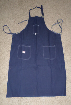 NWOT Vintage Setlow Denim Union Made Blue Work Apron 