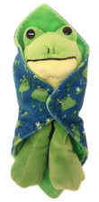 SNUG BUDDIES FROG w/BLANKET WRAP; Stuffed Plush by Novelty, Inc. 2010