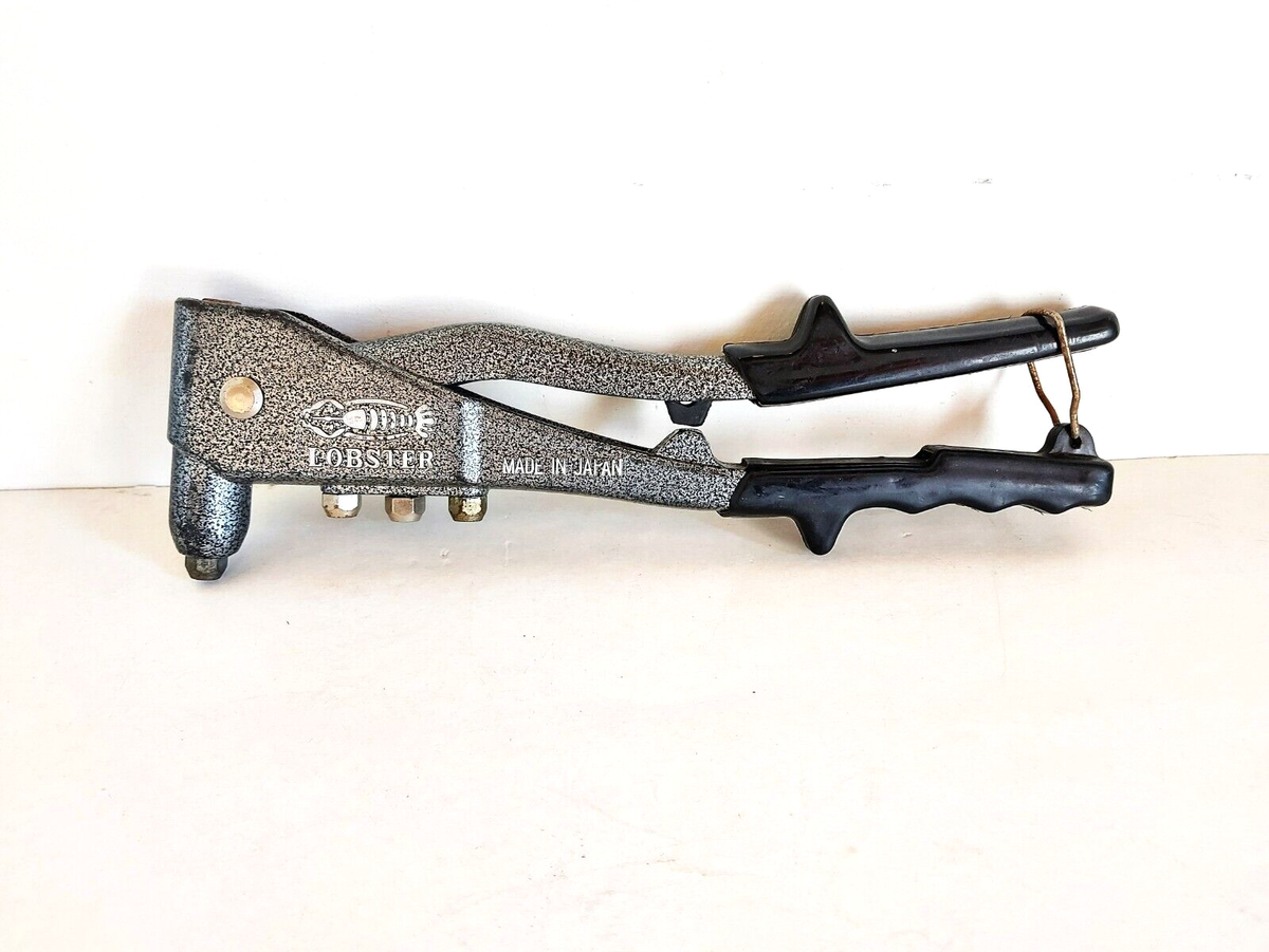 Vintage Lobster Hand Riveter Rivet HR-002 Made In Japan Hand