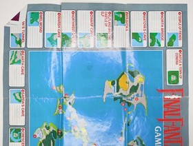 Final Fantasy 1990 Nintendo NES World Map / Enemy Chart NES-FF-USA(B)