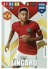 Panini Adrenalyn XL FIFA 365 2020 Carte N°77 Jesse Lingard United Neuf