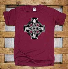 T-Shirt Celtic J368 Celtic Irish Cross Croce Celtica