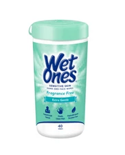 Wet Ones Hand and Face Wipes, Sensitive Skin Wipes | Unscented Wipes