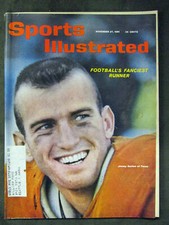 November 27, 1961 Jimmy Saxton Texas Longhorns Football Sports Illustrated November 27, 1961 Jimmy Saxton Texas Longhorns Football Sports Illustrated