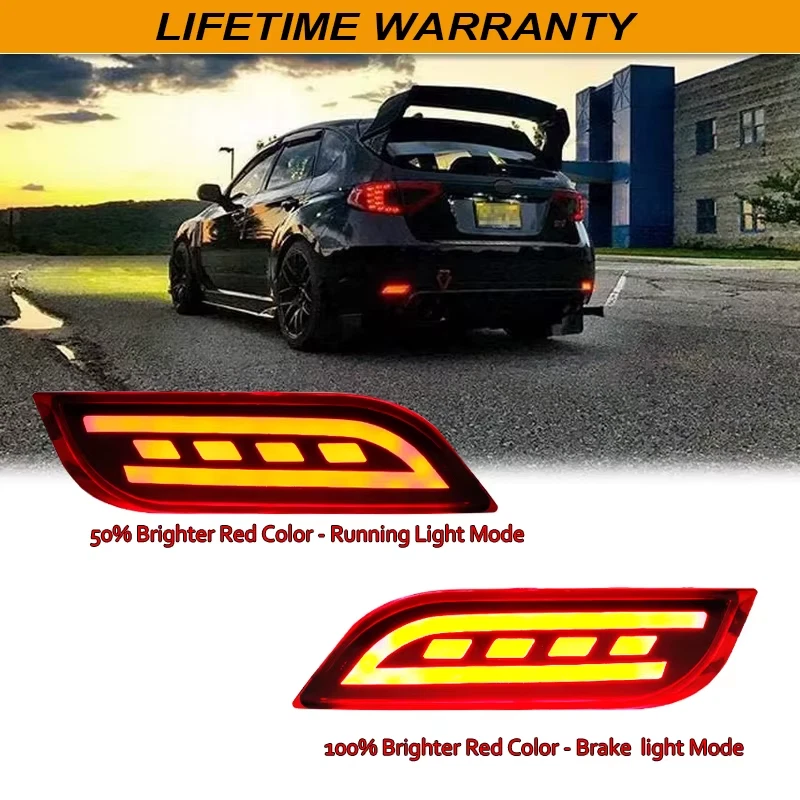 2 шт светодиодных отражателей бампера для Subaru Impreza WRX или WRX STi XV Crosstrek, - Изображение 4 из 4