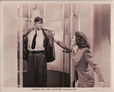 Vintage 8x10 Johnny Weissmuller Maureen O'Sullivan Tarzan's New York  Adventure