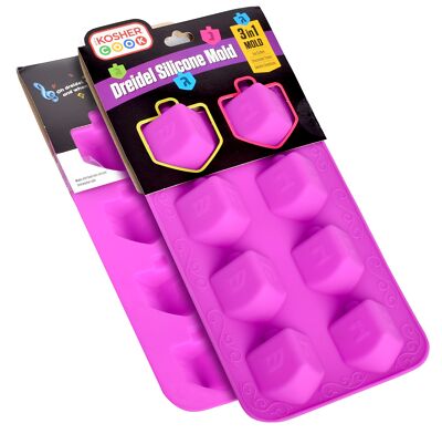Dreidel Shaped Silicone Molds for Baking, Freezing, Candy, Ice Cubes, Chocola...