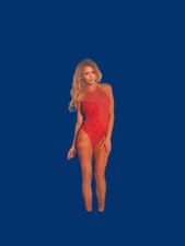 ** Nuovo ** Orsacchiotto rosso bondara collo alto. Taglia unica