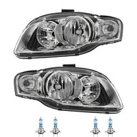 Halogen Scheinwerfer Frontscheinwerfer Set H7 FüR Audi A4 Avant Inkl. Lampen