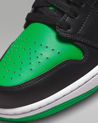 Nike Air Jordan 1 Low Lucky Green Black 553558-065 Men's Size | eBay