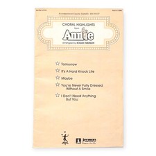 Choral Highlights from Annie The Musical Sheet Music. 1977, Piano  Vocals