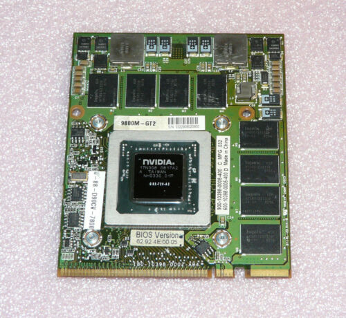Nvidia GF 8800GTX DDR3 512 MB G92-720-A2 Model P398 Notebook Grafikkarte Defekt. - Bild 1 von 2