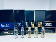 Carolina Herrera Bad Boy Cologne Collection Sample Spray 5pc Set