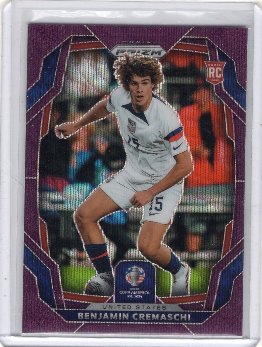 2024 Panini BENJAMIN CREMASCHI Rookie Copa America PURPLE WAVE PRIZM 164 12/99