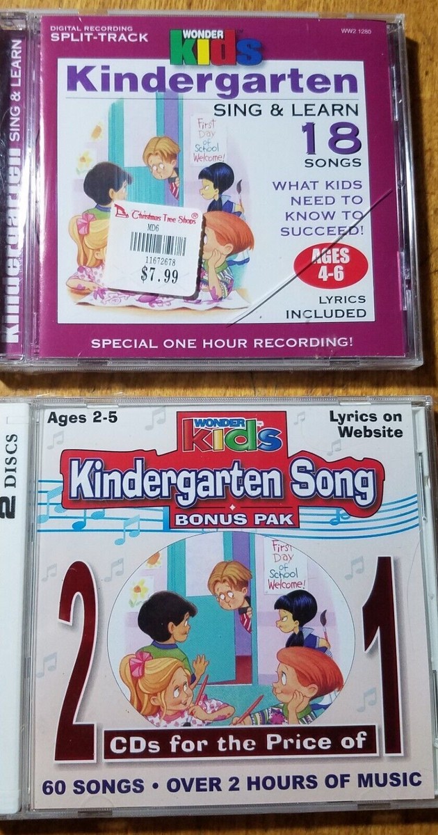 Wonder Kids Kindergarten 18 Songs Cd plus Kindergarten 60