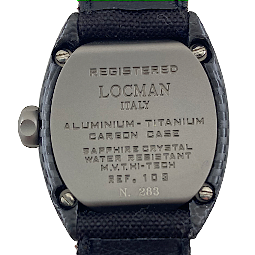 Ladies' LOCMAN NUOVO Carbonio Titanium Quartz Watch REF 103