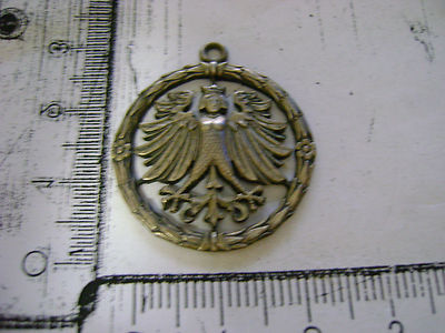 Silver pendant Nuremberg, crown and crescent moon around 1900 hallmarked 800(207)