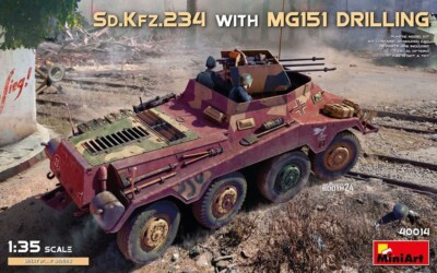 MINIART MODELS 1/35 SdKfz 234 Armored Vehicle w/MG151 Model Kit MIA40014