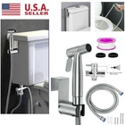 Stainless Steel Handheld Bidet Spray Shower Head Toilet Shattaf Adapter Hose US
