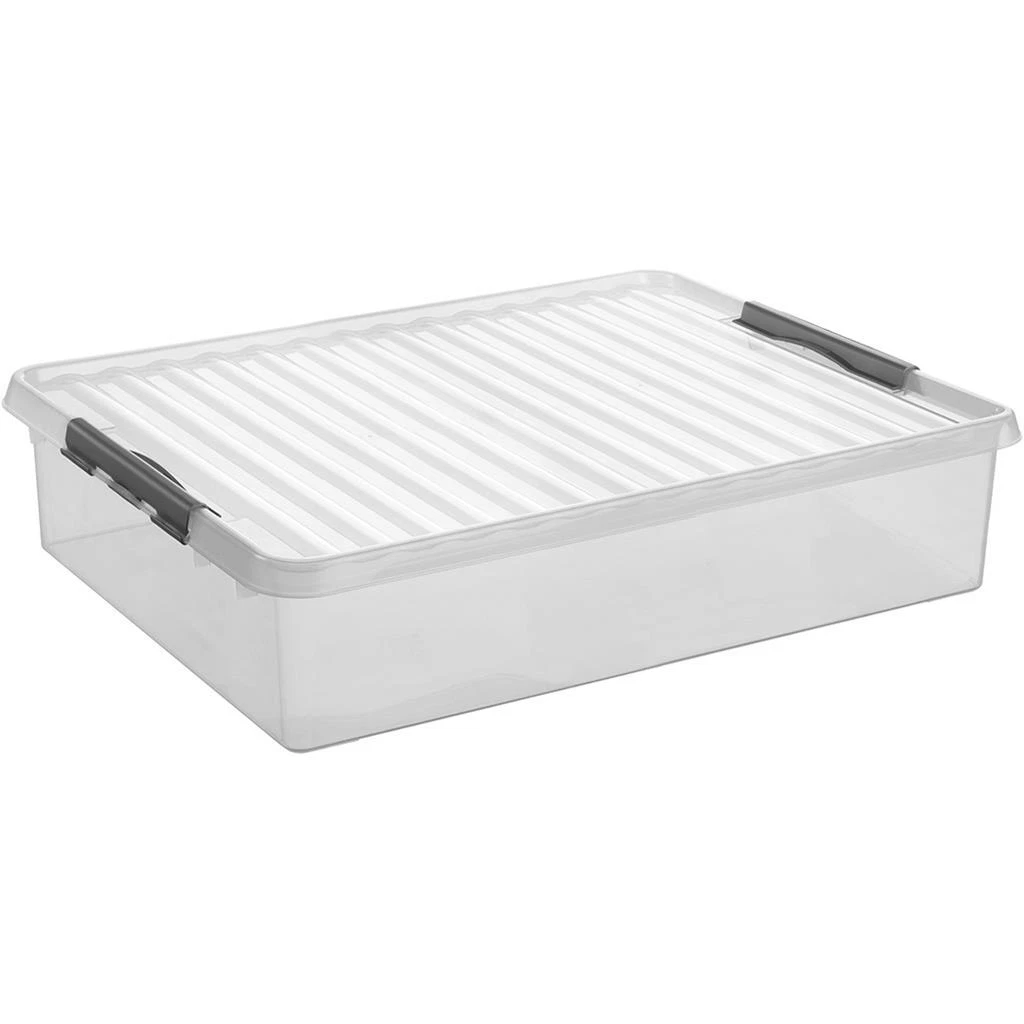 BENECREAT 4 Pack 17x10.5x2.5cm Große Durchsichtige Kunststoffbox