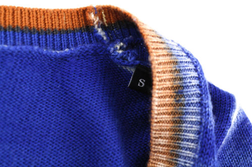 DIESEL M-Arika Women Jumper S Blue Washed Cardigan Wool Knitted Buttoned RRP€300 - Picture 7 of 11