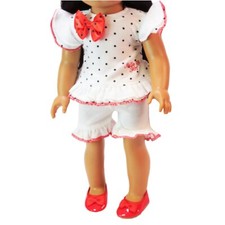 Polka Dots Shorts Outfit for 18 inch dolls