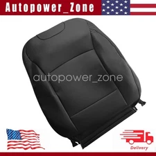 Passenger Side Perforated Leather Top Seat Cover Black For 15-19 Subaru Outback