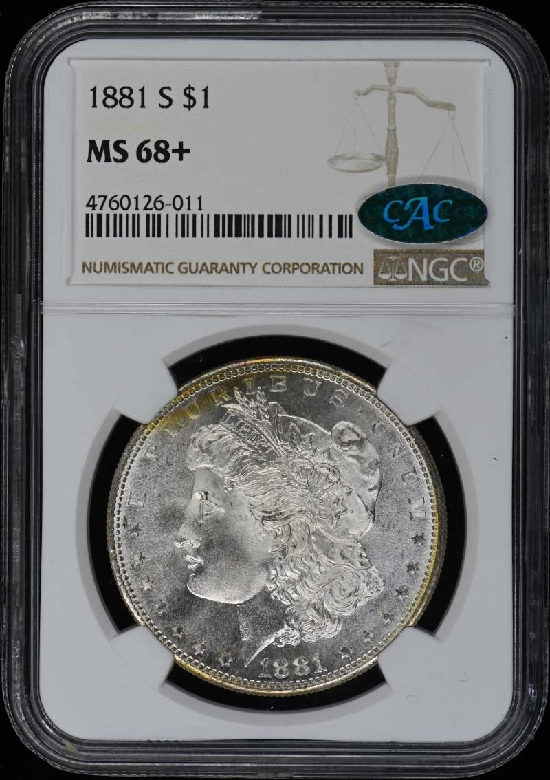 1881-S Morgan Dollar S$1 NGC MS68+ (CAC)