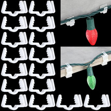 50 Pcs Christmas Light Clips Small Outdoor Roof Gutters and Shingles Han