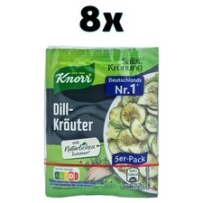 8 x 5 pcs Knorr Salat Krönung Dill Kräuter ...