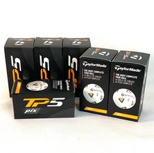 12 NEW IN BOXES (2 x 6) - TaylorMade TP5 Pix TR Golf Balls