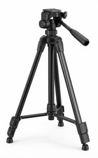 Universal Portable Aluminum Tripod with Carrying Bag 3-Way Pan Head