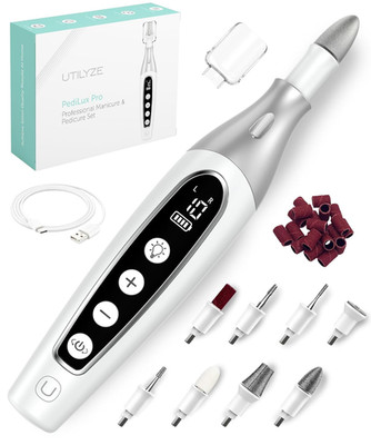 Cordless Electric Nail File Drill Set, Thick Toenail Grinder, Manicure Pedicure