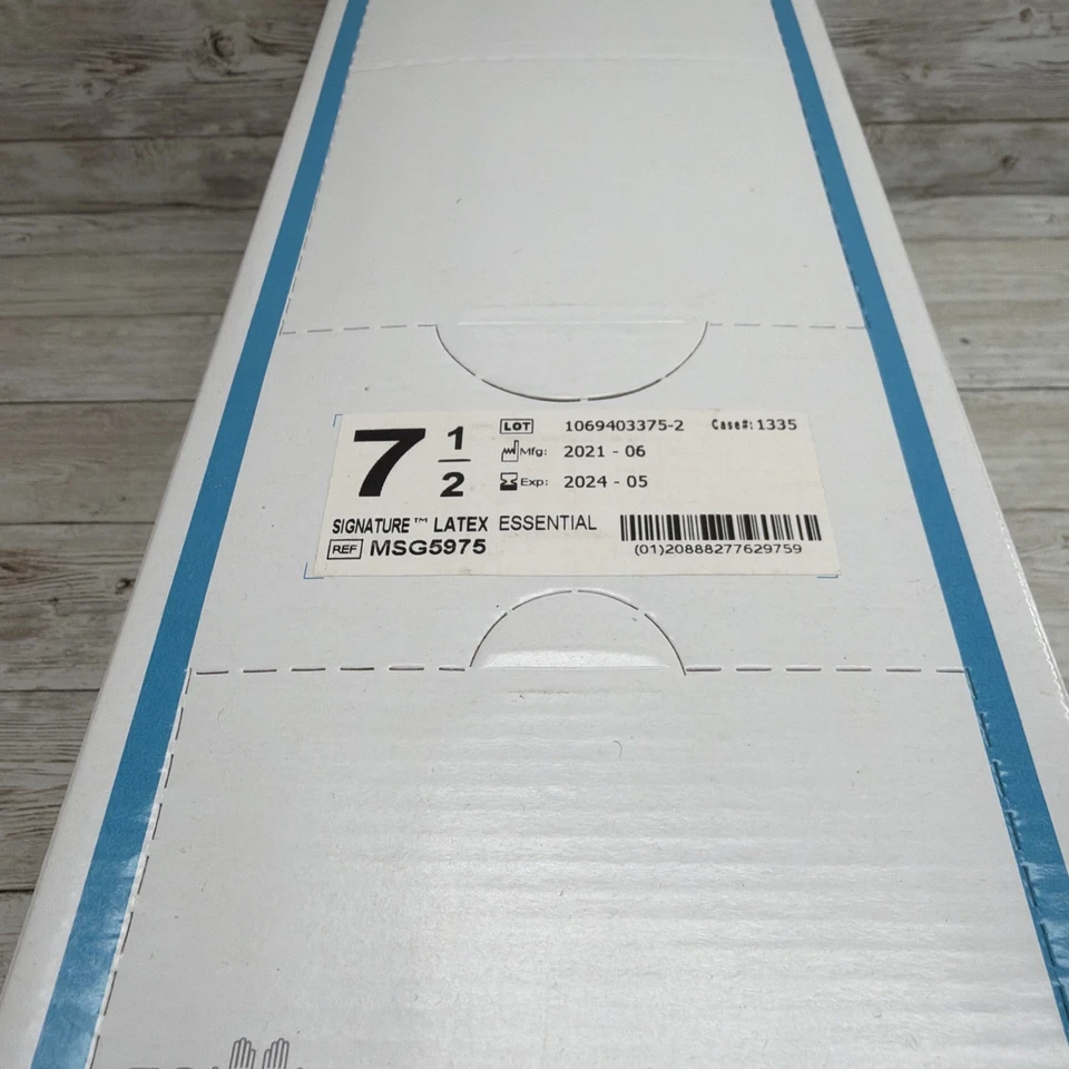 Luvas cirúrgicas essenciais de látex Signature Medline *50 PARES* Tamanho: 7,5 *Ver data* - Imagem 4 de 4