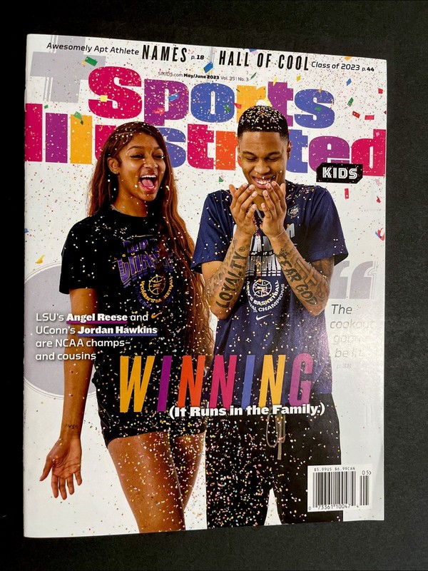 SIFKids May/June 2023 Angel Reese On Cover💥Uncut Sheet💥Reese (RC)💥