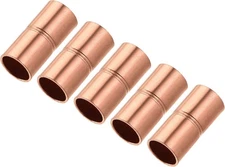 MECCANIXITY Straight Copper Coupling Fittings, 1/4 Inch ID Inch, 