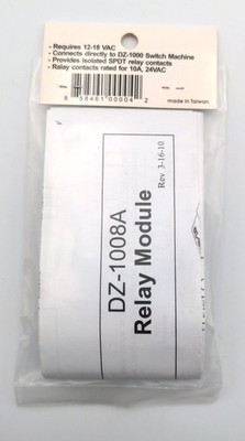 Z-Stuff DZ-1008A O SPDT Relay Module For Use With DZ-1000 Switch Machine