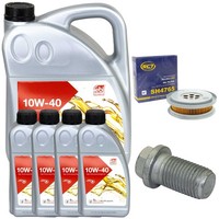 MotoröL Filter Set Febi SAE 10W-40 9 Liter + Schraube FüR Mercedes G-Klasse W463