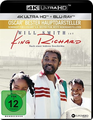 King Richard (+ Blu-ray 2D) (Blu-ray) Will Smith Saniyya Sidney (UK IMPORT)